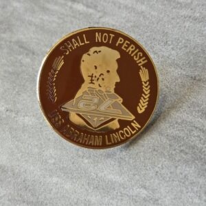 USS Abraham Lincoln CVN-72 Aircraft Carrier US Navy Lapel Pin